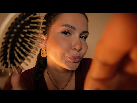 ASMR PO POLSKU 🫂💗🌧️ osobista uwaga przy letnim deszczu (shoop, face brushing, oil massage, whisper)