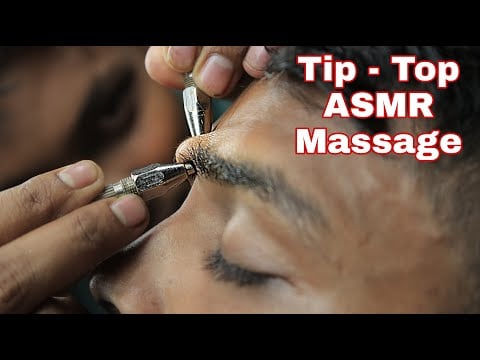 Unbelievable Relaxation By Tip Top Pin Pen ASMR Massage Therapy | Pin Pen Head Massage & Neck Crack