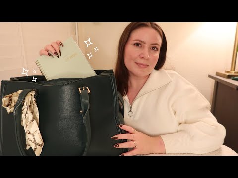 ASMR Bag Organization + Must-Haves 👜 ✨soft-spoken ✨