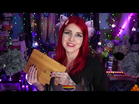 Wood taps & just a few scratchies ASMR | Visuals & Repetition