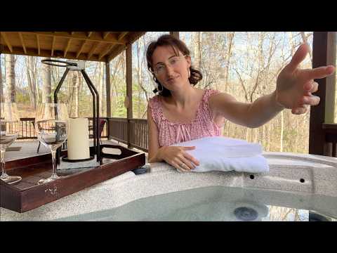 Creating a calming space just for you | soft spoken, water sounds, hand movements