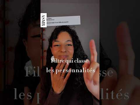 ASMR RP - Filtre qui classe les personnalités #roleplay #asmr #relax