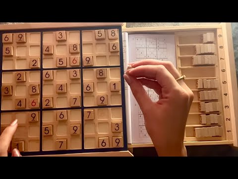 😴 ASMR - Wooden Blocks Sudoku - Clicky Whispering