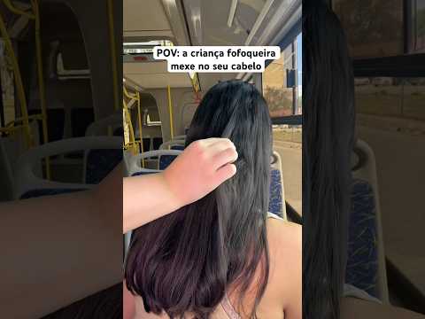 POV: a criança fofoqueira mexe no seu cabelo #asmr #humor #comedia #shorts
