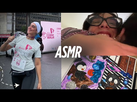 Dia das mães (asmr vlog) Corrida de 6k, dia em família, pintando bobbie goods