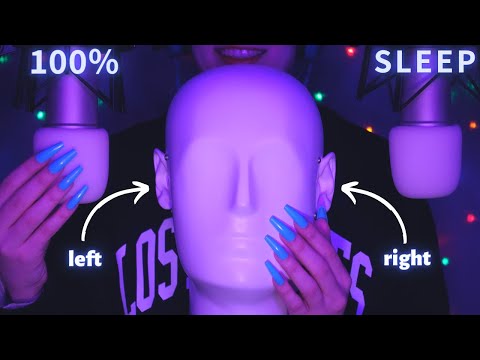 ASMR Binaural Mic Scratching & Tapping for 100% SLEEP | No Talking with Long Nails - 4K