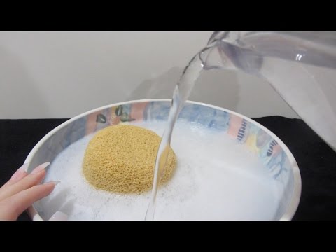 ASMR Water Sounds - Sponge, Soapy Suds, Pouring Cups, Jugs