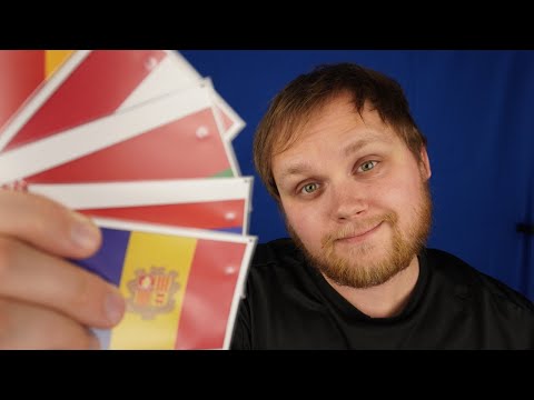 ASMR | Guess the flag 🇪🇺 with your eyes closed 🙈