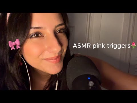 ASMR Sleep and Relax to Pink Triggers ONLY!🌷