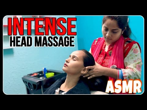 INTENSE HEAD MASSAGE FOR ULTIMATE RELAXATION & DEEP SLEEP ASMR | NECK SHOULDER HAND N BACK MASSAGE