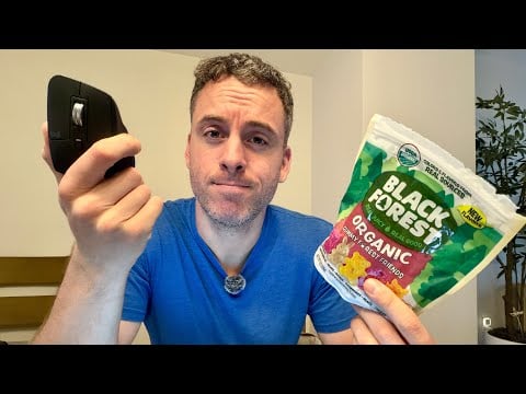 ASMR Eating Gummy Candy - Birthday Announcement - Work with me