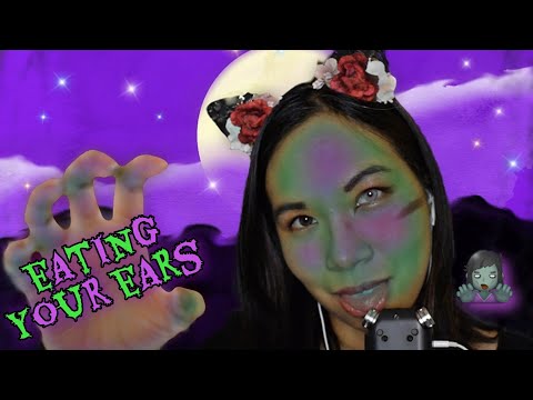 ASMR: Zombie Cat EATS Your EARS! (Tongue Swirling & Licking)😽🧟 [Binaural, No Talking]