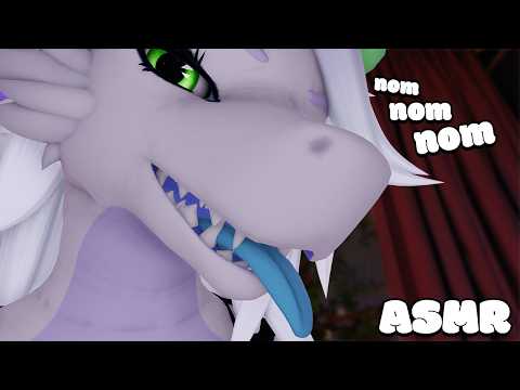 [Furry ASMR] Dragon Girl Licks You To Sleep... 💤 (Maw Sounds)