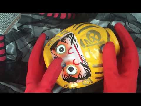 TAPPING 🙌 Wearing RUBBER GLOVES 💕 with  HOT GLUE FINGER TIPS 💤 [[ASMR]]
