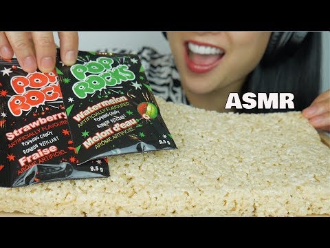 ASMR RICE KRISPY + POP ROCKS (FIRE CRACKER CRACKLING POPPING EATING SOUNDS) NO TALKING | SAS-ASMR