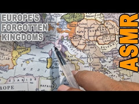 ASMR: The Forgotten Kingdoms of Europe 🏰 (ASMR History & Map Tracing )