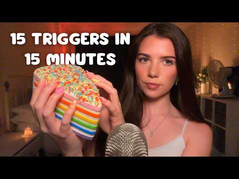 ASMR 15 Triggers In 15 Minutes! (Guaranteed Tingles)
