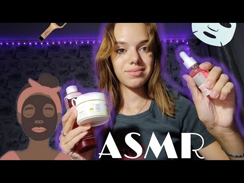 АСМР УХОД ЗА КОЖЕЙ ПЕРЕД СНОМ 💅👧🏻| РОЛЕВАЯ ИГРА