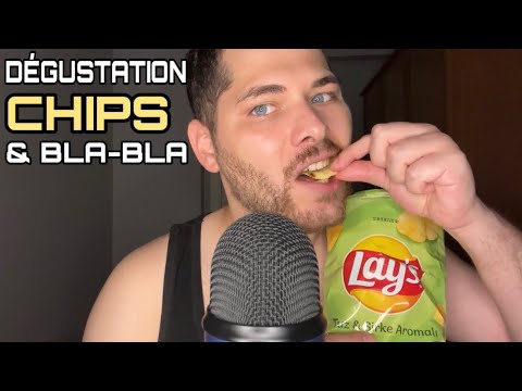 ASMR Français : DÉGUSTATION CHIPS & BLA-BLA