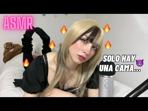 Solo hay una cama… y tu amiga no quiere dormir 😈🔥 | ASMR Roleplay