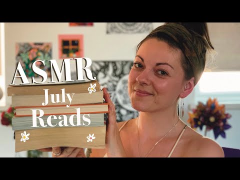 ASMR | July Reads 📚 • Whispers • Page Turning • Tapping • Tracing