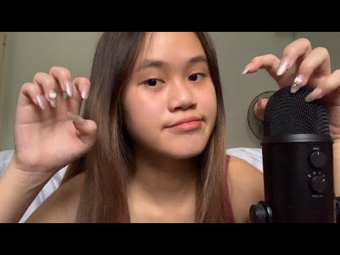 ASMR nail triggers // nail on nail tapping, nail rubbing, nail scratching