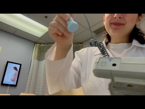 ASMR| Going to the OBGYN- 37 Weeks Pregnant! (Cervical Check, Heart Tones, Real Medical Office)