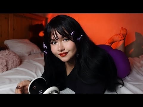 ASMR ♡ I will help you fall asleep💤 comforting you, whispering, ear cleaning, heartbeat