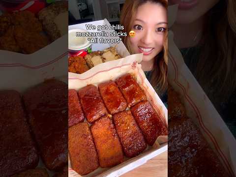 Trying every chilis mozzarella stick… #food #cheese #shorts