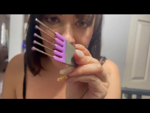 ASMR haircut and style by your best friend ✨