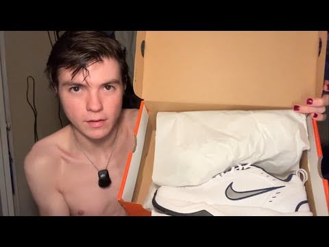 ASMR - Nike Shoe Unboxing (Air Monarch 4)