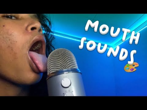 ASMR SUPER TINGLY! 🌋 Dry & Wet Mouth Sounds Spit Painting 🎨 + hands movements (sleep guaranteed)