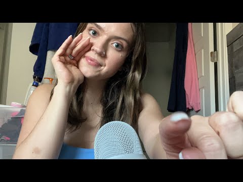 ASMR| TRACING YOUR FACE (Personal Attention) whispers, light touches, & more