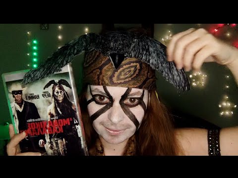 Asmr The Lone Ranger movie makeup!!!(watch me turn into Tonto)A Johnny Depp tribute week!!!