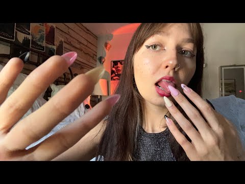 ASMR | Fast and Aggressive Spit Painting 🖌️🎧 (Chaotic, Reconstructing Your Face, + More)