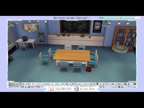 ASMR | Making the study room from Community (Sims 4)