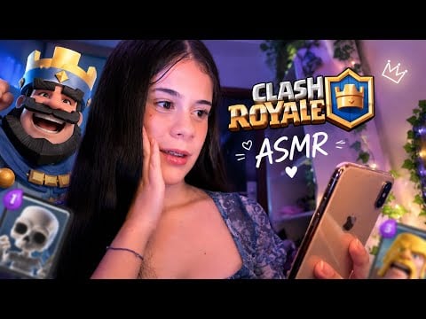 ASMR JOGANDO CLASH ROYALE 👑