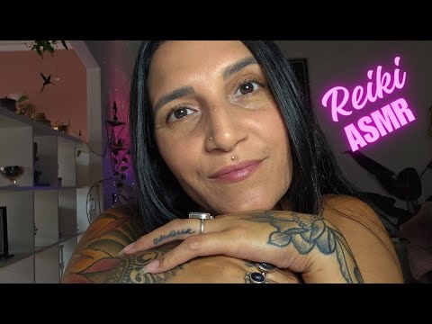 Reiki ASMR l clearing blocks l finger fluttering l hand movements l whispering