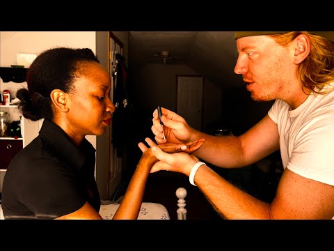 Fast ASMR Cranial Nerve Exam On Patient (3rd Person Perspective)