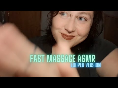 ASMR Fast and Aggressive Massage ✨️ Neck, Face and Scalp Massage ASMR- Looped