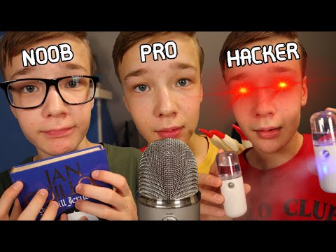 ASMR NOOB VS PRO VS HACKER ASMRTIST