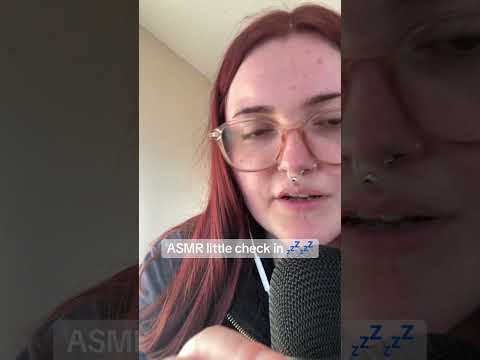 ASMR checking in on you 💤💞#asmr #asmrsounds #sleep #sleepaid #relaxing #asmrfyp  #whispering