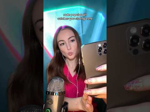 rude popular girl asmr (tapping, lip gloss, whispering)