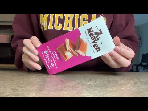 ASMR Chocolate Tapping & Scratching - 7th Heaven Chocolate Bar