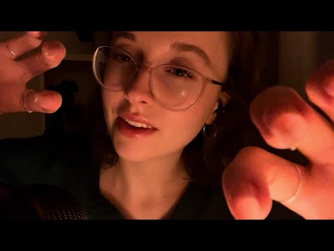 ASMR invisible scratching and plucking with layered mic scratching