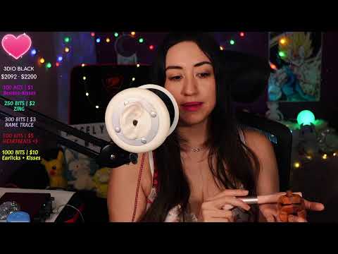 🌙A S M R🌙 EN VIVO/LIVE 💎!s !tip !cofres !earlicking