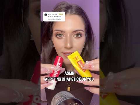 ASMR applying chapstick on you ✨ #asmr #asmrtriggers #shorts