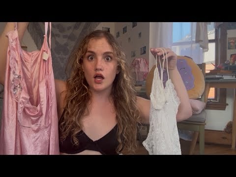unpacking the stuff you gave me! (talking to my Bestie personal attention asmr haul)  i miss you 😭