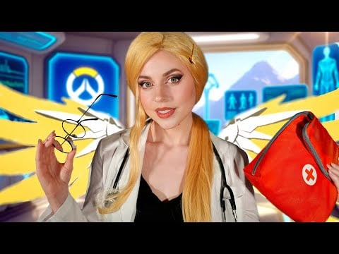 ASMR Mercy Is Obsessed With You 🩺 Overwatch Roleplay, Futuristic Cranial Nerve Exam