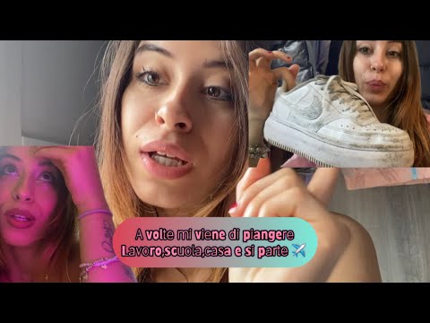 🌸VLOG🌸 NON NE POSSO PIÙ\scuola,lavoro e si parte ✈️..